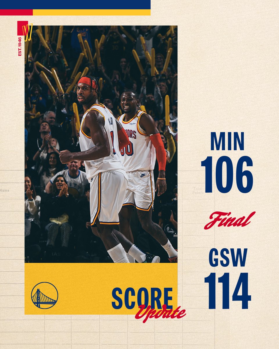 warriors's tweet photo. BIG DUB on #WarriorsGround https://t.co/RkDP8BauUf