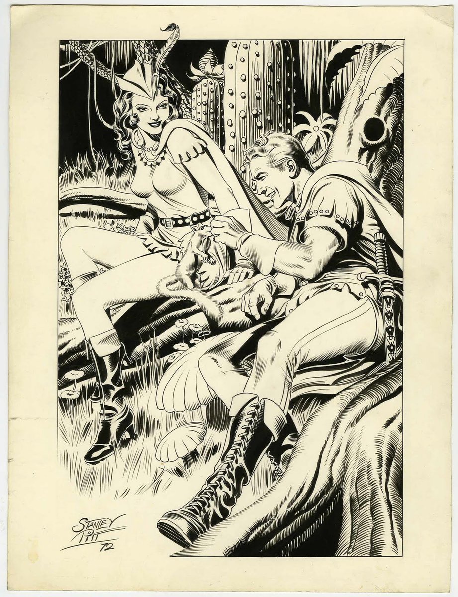 Two gorgeous FLASH GORDON illos by the late and legendary Australian cartoonist Stanley Pitt. The versatility of the brush weight. That bold, Hernandezy skyline. Being able to draw like this, THAT'S science fiction.

(found on the Hairy Green Eyeball blog) 