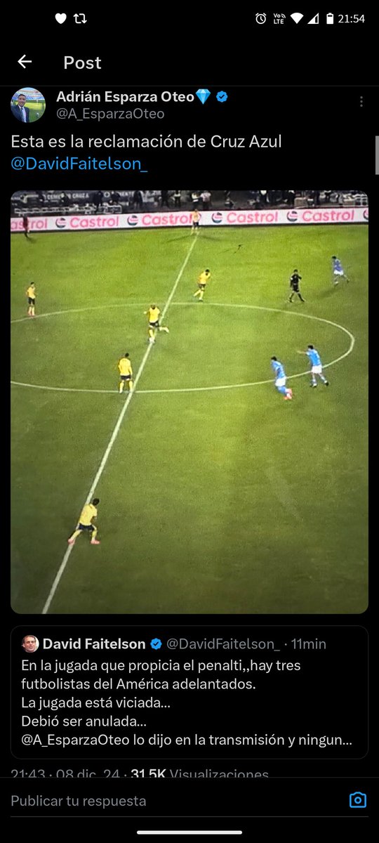 AzulDePelea's tweet photo. Y NO se confundan, Anselmi cometió errores, los jugadores también, eso lo vimos, eso pesó bastante NADIE LO ESTÁ NEGANDO, pero tampoco se puede tapar el sol con un dedo, la jugada del penal está VICIADA y después hay un penal IDÉNTICO que no se pita.

No hay mucho más que decir. https://t.co/UfomdeQn8M