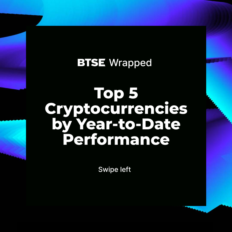 BTSE_Official's tweet photo. 🎁 #BTSE Wrapped 2024 🎉
Here’s your Top 5 Cryptocurrencies by YTD Performance 🚀
1️⃣ $DOGE
2️⃣ $XRP
3️⃣ $XLM
4️⃣ $HBAR
5️⃣ $TON
👉 Swipe left to find out more!
Which one’s your top performer? Let us know 👇
#BTSEWrapped #CryptoYearInReview #TopCryptos2024 #InvestingMadeSimple