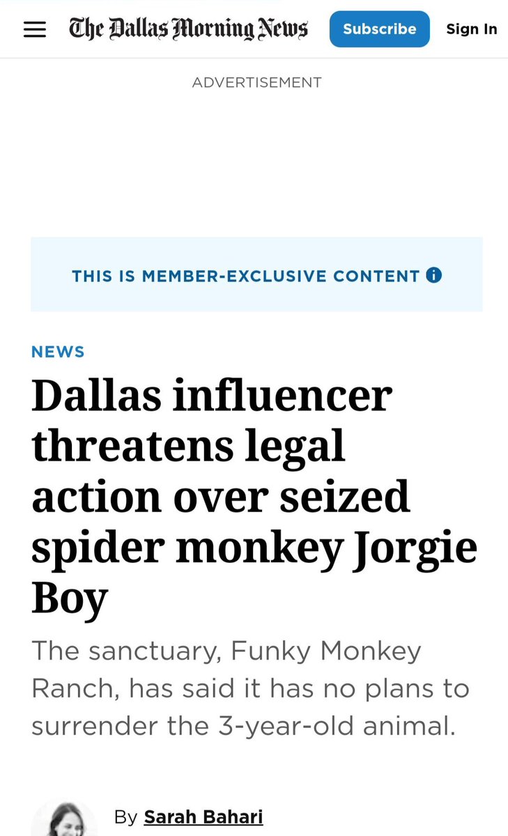 JORGIEsolanaCTO's tweet photo. 🚨BREAKING🚨 Dallas influencer threatens legal action over seized spider monkey JORGIE.

#FREEJORGIE #SAVEJORGIE #JORGIE $JORGIE https://t.co/D1bXkdbNlx