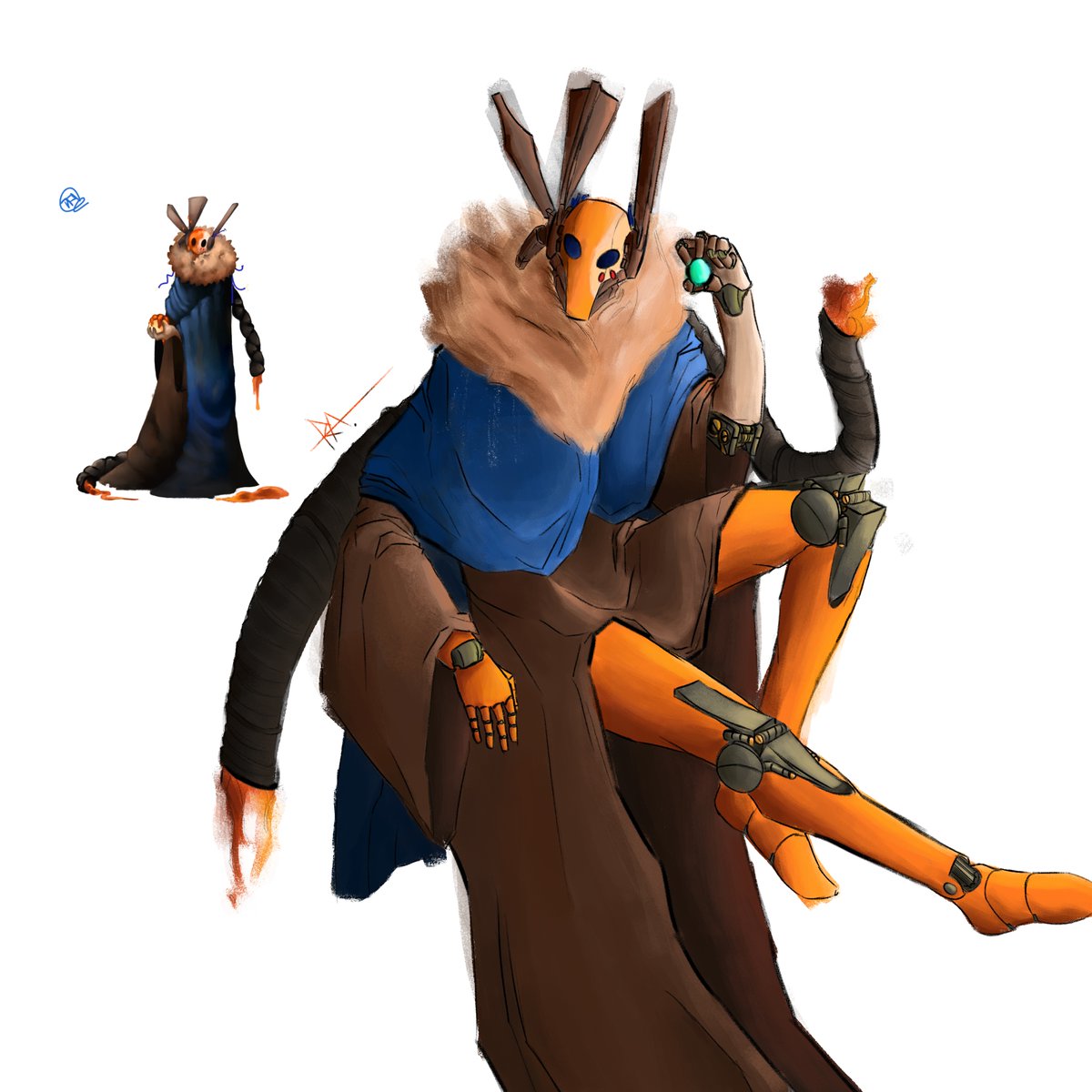 I FORGOT TO COLOR THE FUCKING PEARL IN HIS HAND