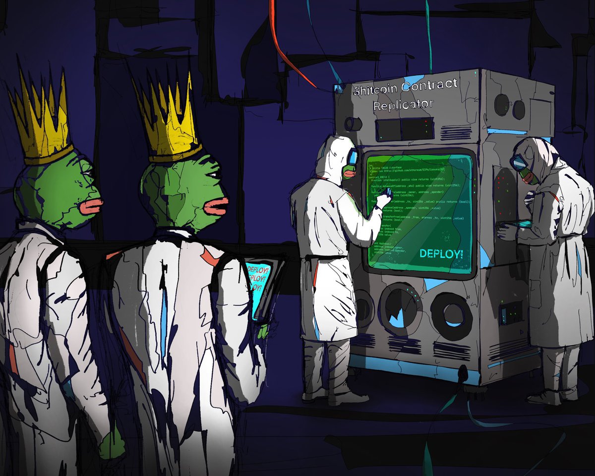 Made this one back before <a href="/pumpdotfun/">pump.fun</a> etc. existed. Who knew the shitcoin replicator would actually exist and get so fucking wild, haha.