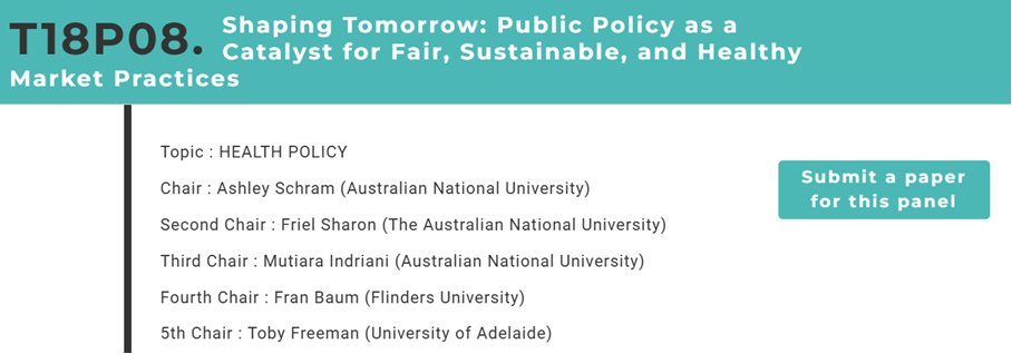 If you want to join ARCHE and <a href="/Stretton/">Luke stretton</a> friends at #ICPP7 in Chiang Mai, don’t miss the deadline for submitting papers – 31st January 2025.

Public policy as a catalyst for fair, sustainable, and healthy market practices
