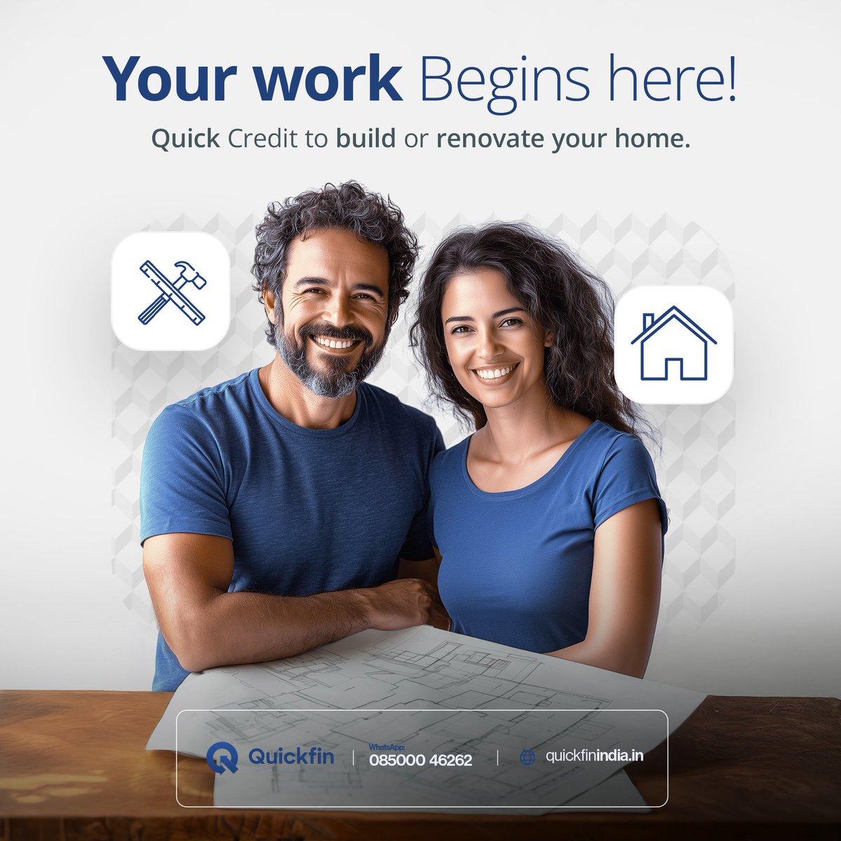 quickfinindia's tweet photo. Transform your living space effortlessly with Quickfin's financial solutions. Contact us today at 085000 46262 or visit our website https://t.co/dD8YeZCL5w to get started https://t.co/mHuDBnkHC3