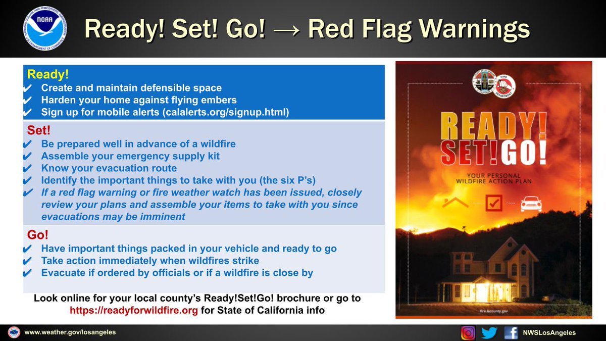 CaliFireTracker's tweet photo. Be #FireAware & Ready for this Santa Ana event with these tips from @NWSLosAngeles https://t.co/BhD7pIKfy4
