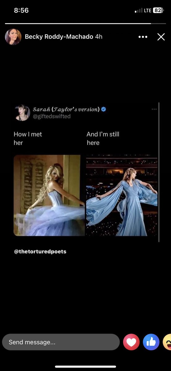 Thank u For ur poetry in songwriting and putting into words what is supposed to be. For showing us that u can be horribly wrong about someone but it doesn’t have to break u. Thank u for not following ur fears all the way down. We care that u came back. No regrets!#ThankYouTaylor