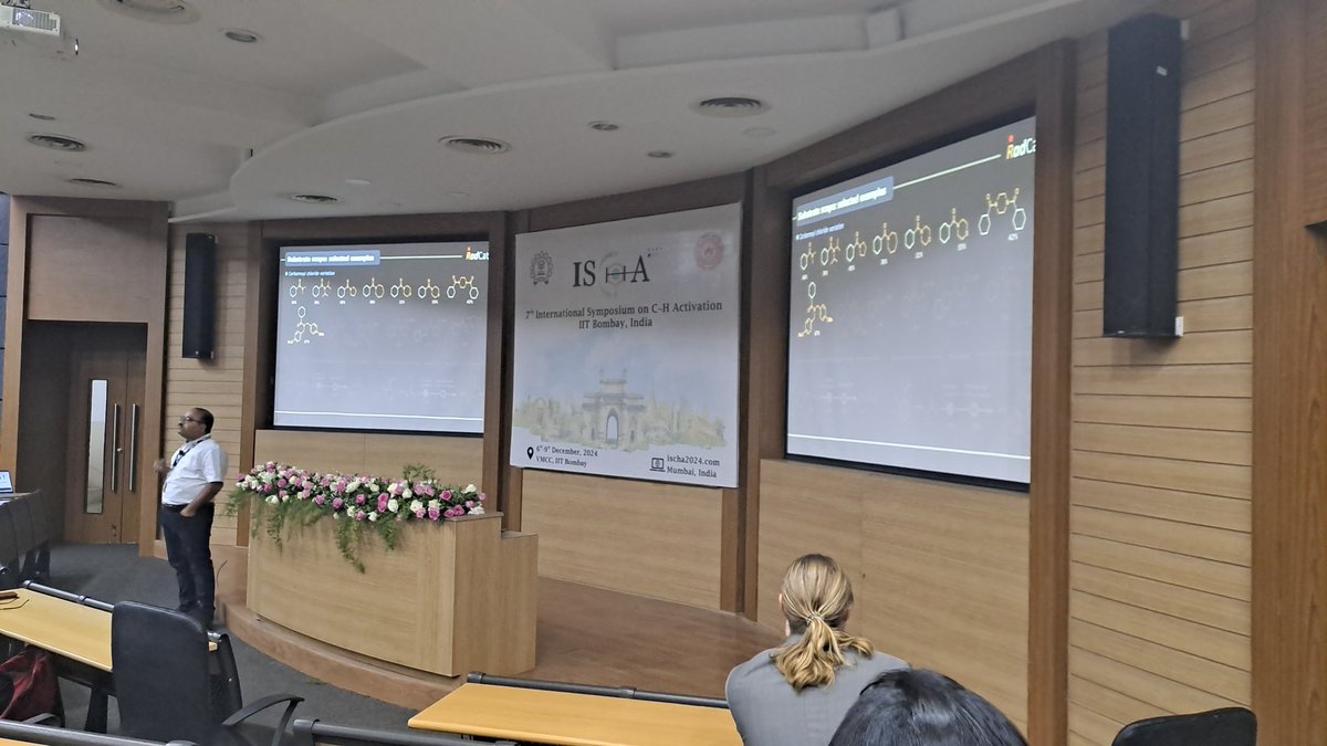 ischa2024's tweet photo. Fabulous works on Transfer carbonyl chemistry utilizing Nickel/photoredox catalysis 🎊. Thought provoking lecture from Prof. @RadCatGroup from @iacskolkata. 
#ischa2024 https://t.co/tybbMCGOFh