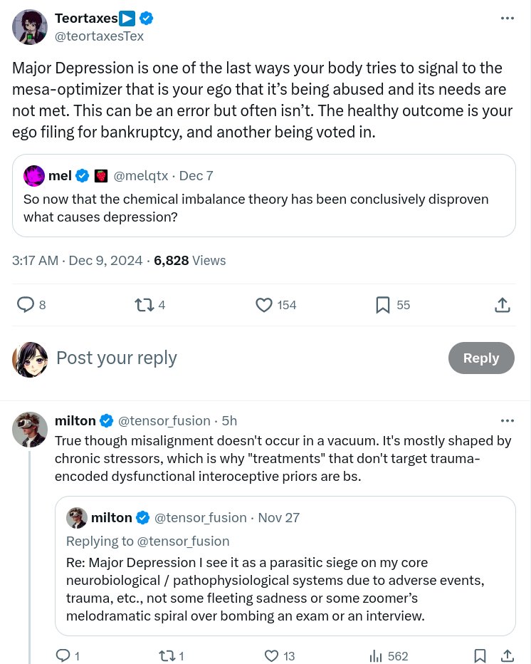 neuralnatter's tweet photo. resonates with my experience as well + a nice way of putting it- "ego filing for bankruptcy, and another being voted in" https://t.co/Y2IpgPWt21