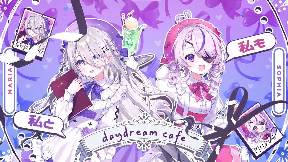 MariaMari0nette's tweet photo. NEW COVER ALERT✨
Are you ready for some super cute vocals!! I'll be singing Daydream Cafe with Sophia from JP~
Double rabbits🐰

~PREMIERE: 14th DEC~
🕑3PM JST | 1AM EST | 6AM GMT🕑
❤️‍🩹🐰https://t.co/f7u8H1VNUK https://t.co/4E1iCWFiUg
