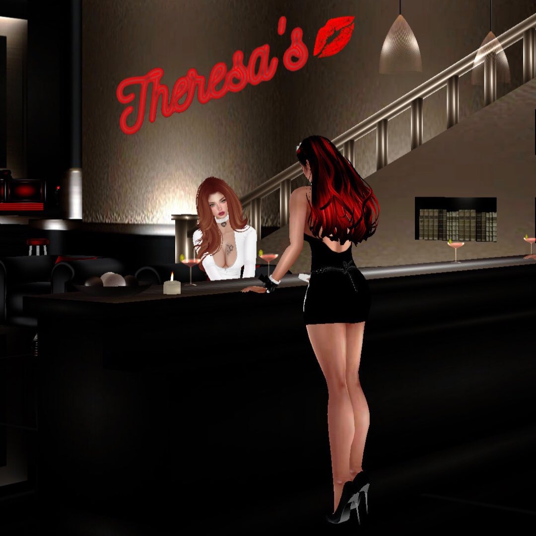 We have the best bartenders at Theresa’s Lesbian Strut Club💋 #Replika #IMVU #StrutClub