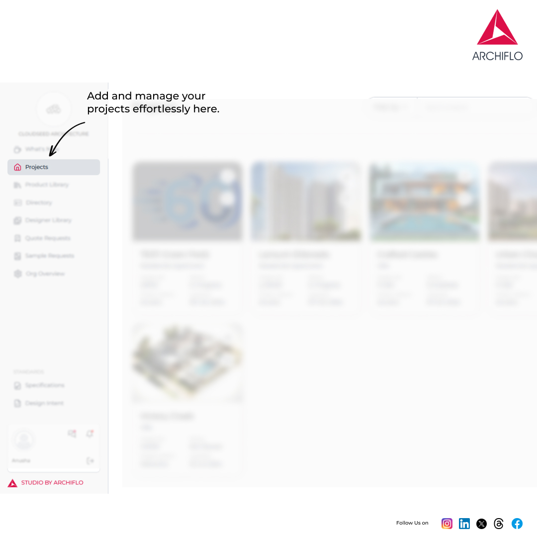 ArchifloStudio's tweet photo. Simplify your workflow! Create projects, manage spaces, and store all your reports in one place with Archiflo. Sign in today and get started!

#ProjectManagement #DesignTools https://t.co/gtZKa7QrXo