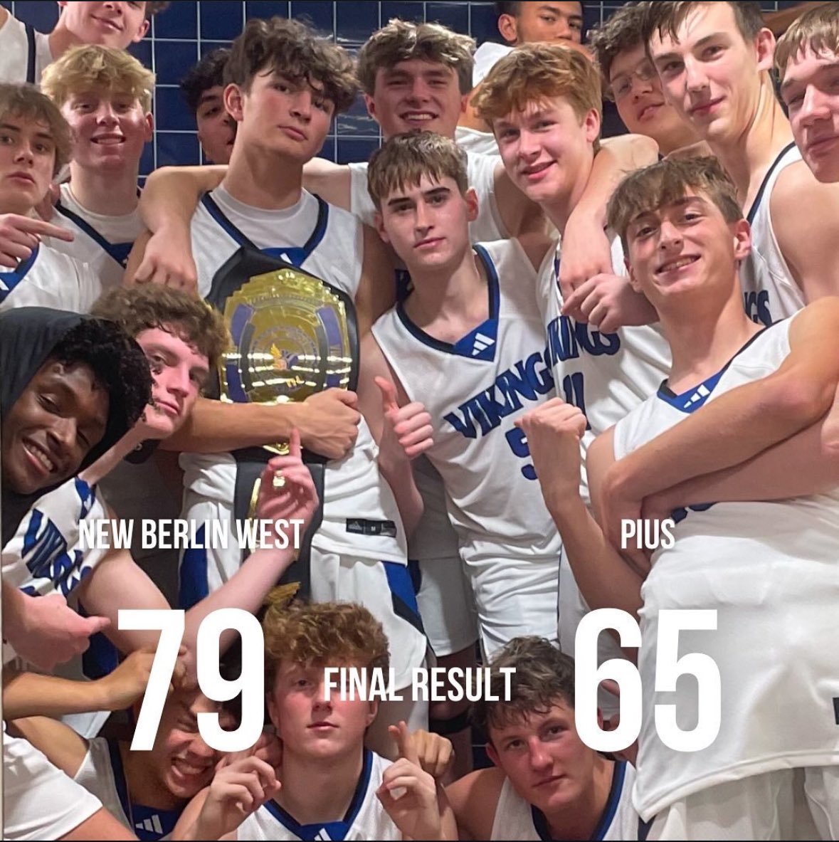 New Berlin West Bball (@nbw_hoops) on Twitter photo 🏀🔥 First home game. First conference win. The energy in the Drexel Field House was unmatched as the Vikings secured a hard-fought victory!
<a href="/Zach_hewitt1018/">Zach Hewitt 2027</a> - 24pts & Viking Belt
<a href="/evan_kern14/">Evan Kern</a> - 15pts
<a href="/joshua_krier/">Joshua Krier</a> - 14pts
<a href="/ColtonWilson23/">Colton Wilson</a> <a href="/WisBBYearbook/">Mark Miller</a> <a href="/ny2lasports/">NY2LA SPORTS</a> 🏀🔥 First home game. First conference win. The energy in the Drexel Field House was unmatched as the Vikings secured a hard-fought victory!
<a href="/Zach_hewitt1018/">Zach Hewitt 2027</a> - 24pts & Viking Belt
<a href="/evan_kern14/">Evan Kern</a> - 15pts
<a href="/joshua_krier/">Joshua Krier</a> - 14pts
<a href="/ColtonWilson23/">Colton Wilson</a> <a href="/WisBBYearbook/">Mark Miller</a> <a href="/ny2lasports/">NY2LA SPORTS</a>