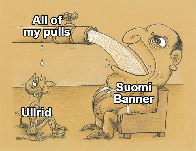 Suomi👤2298 HP💪837 Attack⚔️725 Defense💦has Healing♥️provide Shields🛡️does damage as well. Provide buffs, and duration🕐is 2 turns⏰too. It costs 5 Confectance Cost🧙‍♂️. 1 debuff🚫from allies is even cleansed‼️when she use it. She has increased📈stability damage on her passive📈