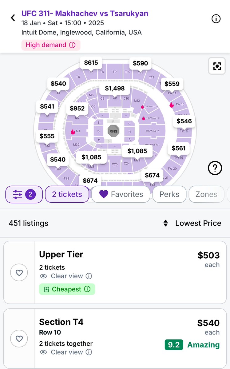 YenyCast's tweet photo. @danawhite @ufc 

This is wild 😞 #UFC311 https://t.co/gMXZ0U6dRs