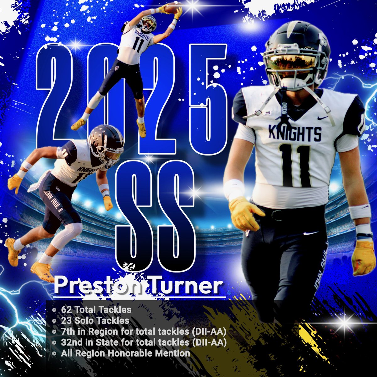 Senior Regular season stats‼️⚡️

<a href="/JPIIKnightsFB/">JPII Football</a> 
<a href="/JPIIAthletics/">Pope Prep Athletics</a> 
<a href="/CSmithScout/">Chris Smith</a> 
<a href="/BuckFitz/">NPA/SUPERMAX 100</a> 
<a href="/NCEC_Recruiting/">NPA</a> 
<a href="/NatlPlaymkrsAca/">NatlPlaymkersAcademy</a> 
<a href="/AndrewSFlorio/">Andrew Florio</a> 
<a href="/615recruiting/">615 Recruiting</a> 
<a href="/OnTopAthletics/">OnTopAthletics Inc📚🏈⚾️</a> 
<a href="/615Preps/">615 Preps</a>