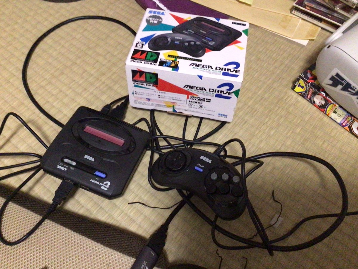 VRsencha's tweet photo. 実はメガドラミニ2初めて動かしました…。最初上手く動かなくて失敗したかな？と思ってたらよくわからない数値を動かすところがあってそれを適当にいじったら無事動きました😃
クエスト2でも3でも動きます。 https://t.co/7iBZPsMxQu