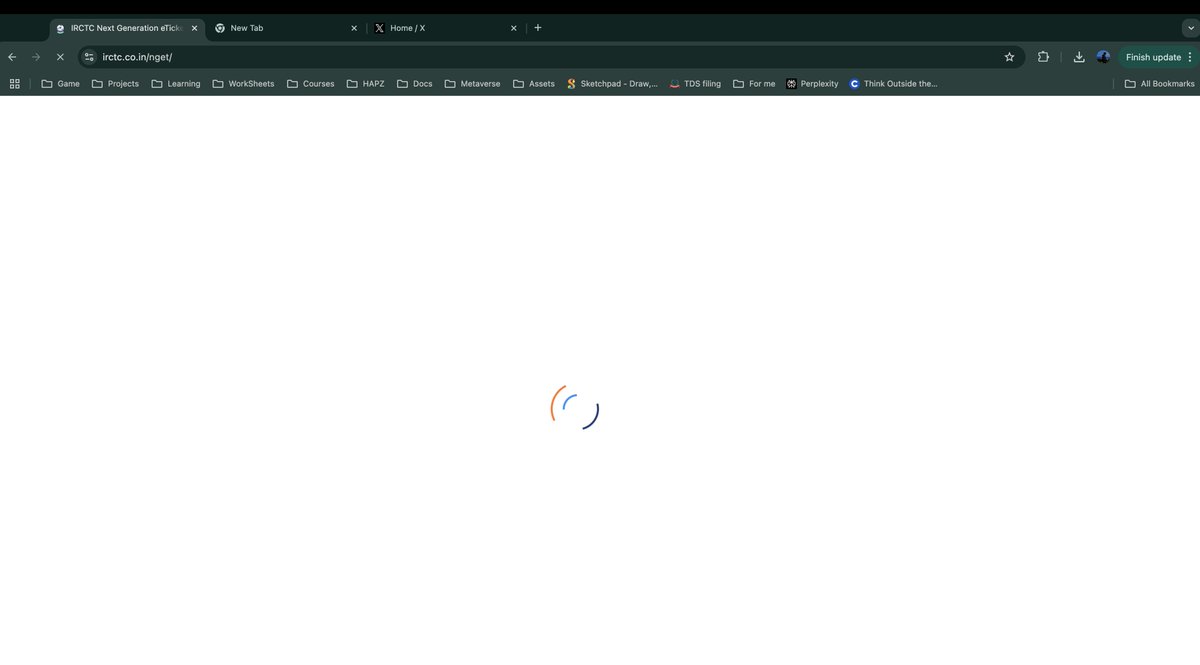 iashks's tweet photo. is there any fraud happening on #IRCTC . I try top book ticket everyday at 10 AM for last 1 week and I am not even able to go to booking page. website is down, app is down . what is wrong ? @IRCTCofficial @RailMinIndia @AshwiniVaishnaw https://t.co/2ZAZYKRyLx