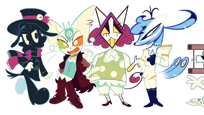 Lineup! (Designs are me and my friends) 