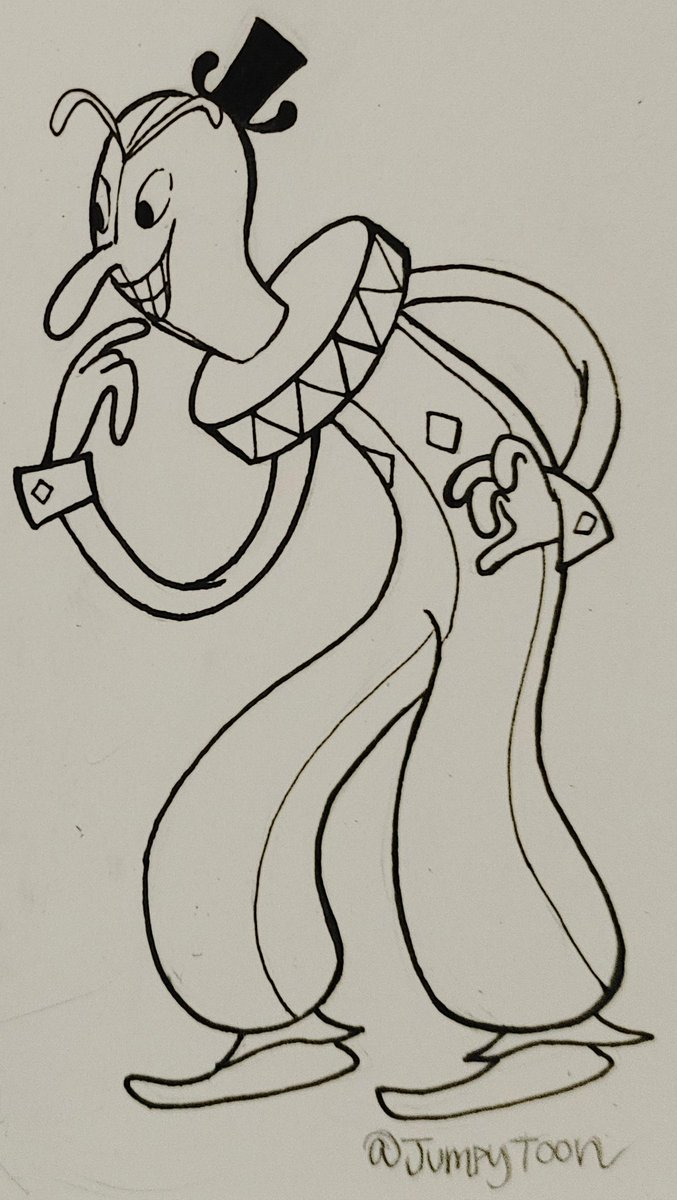 JumpyToon's tweet photo. "Honk! honk!" It's Beppi the Clown!🤡 I am currently working on the others and how to make them look in the 1950s UPA style. Suggest some other characters you would like to see. #Cuphead #Cupheadfanart #BeppitheClown #1950s #1950sstyle #vintage #VintageStyle #UPA #UPAstyle https://t.co/0zChyhJV6T