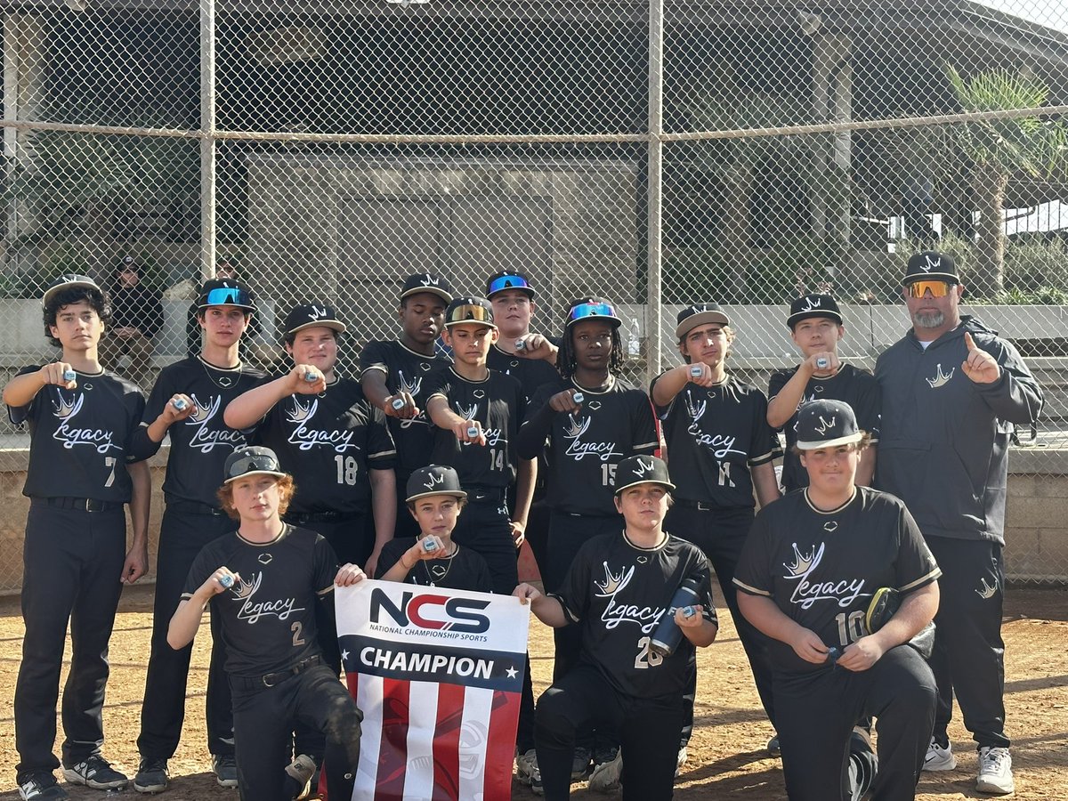 Congratulations to 14u Select for winning the NCS Championship!!! They went 2-1-1 and got some great pitching performances from Ethan Siegel, Braydon Nussbaum, and  Davis walker. 

#TiltTheCrown👑