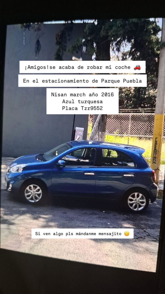 RupiReportero_'s tweet photo. 😡En la IMPARABLE #Puebla capital😡

Roban auto de la TikToker poblana, sucedió en el estacionamiento de @Parquepuebla_ en zona del sótano. 

@SSC_Pue @pepechedrauimx https://t.co/hJHVogWxtv