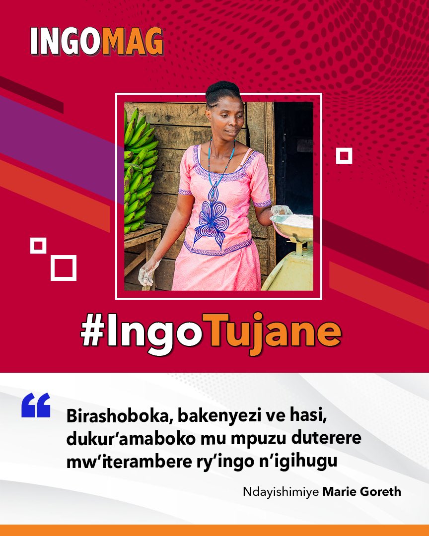 IngoMagazine's tweet photo. Ndayishimiye Marie Goreth ati : "Birashoboka, bakenyezi ve hasi, dukur’amaboko mu mpuzu duterere mw’iterambere ry’ingo n’igihugu"
#Burundi
#IngoTujane
#WomenLeaders
#GenderEquality
#WomenEmpowerment
————————————————-
👉 Kurikirane ikiganiro yagiranye na #INGOMAG : https://t.co/saEp9tDBBp