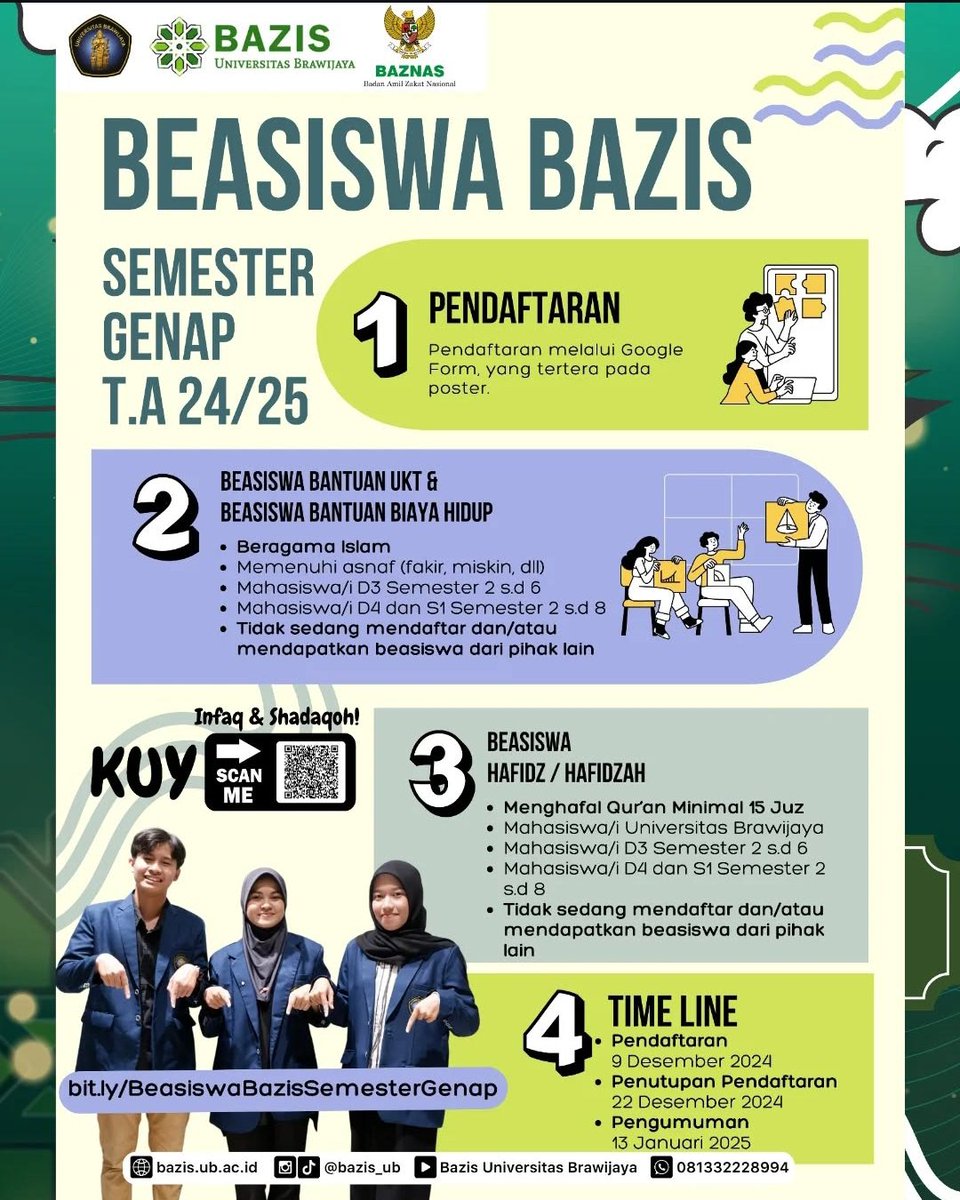 astiqaaa's tweet photo. guis, BAZIS UB buka pendaftaran beasiswa nih! https://t.co/HWWrENo832