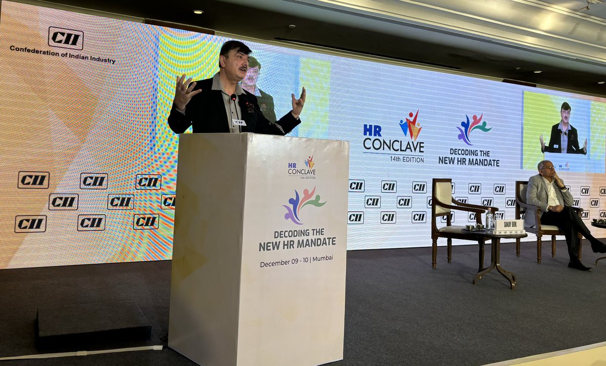 CII4WR's tweet photo. Live Now! The 14th CII HR Conclave has commenced with insightful discussions led by industry experts. Join us as we shape the future of work, focusing on **Employability, Engagement, and Experience. 

@CIIKOLCOE @CIIEvents 
#CIIHRConclave24 #HRLeadership #FutureOfWork #PeopleStrategy #HRInnovation #CIIWR #LeadershipDevelopment #EmployeeEngagement
#DiversityAndInclusion #TalentManagement #OrganizationalExcellence