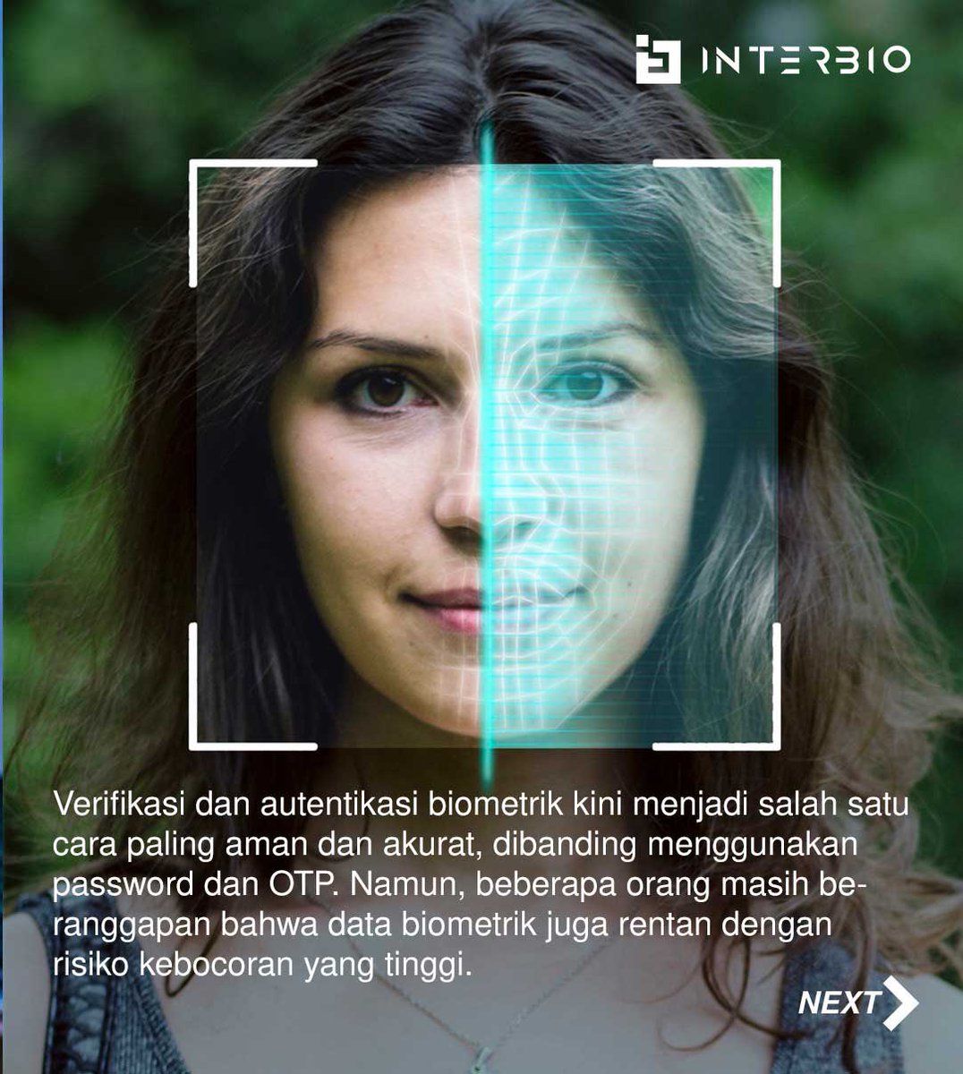 interbio_id's tweet photo. Data #biometrik gampang mengalami kebocoran data? NOPE! Data biometrik yang dikelola dengan sistem yang kokoh tentu minim risiko bocor. 

Verifikasi &amp; autentikasi biometrik masih menjadi salah satu opsi teraman!

#InterBio #biometrics #databreach https://t.co/COML99i17m