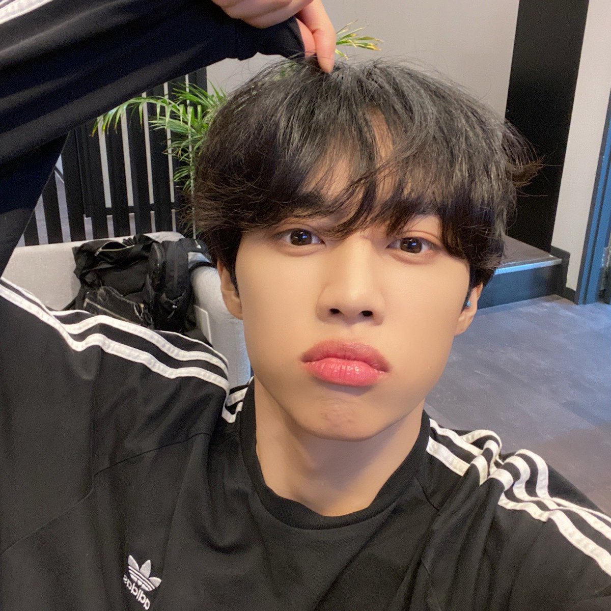 볶머에 아디다스에 나른한 눈..좋아하는 포인트들 집합