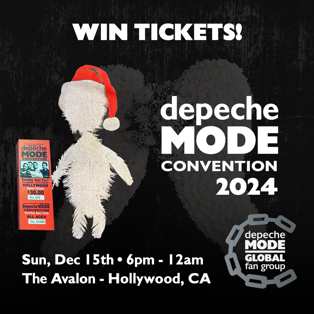 The #DepecheMode #Convention is one week from tonight! To win a pair of tickets, reply with your favorite band member and why before midnight PT on Wednesday 12/11. A winner will be selected at random from all eligible entries on FB, IG, X, and Bluesky.