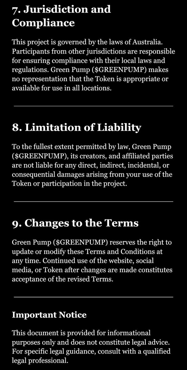 greenpump_onsol's tweet photo. Please view our Terms and Conditions here, by participating in our project you agree to our full terms and conditions: https://t.co/EWRkWQthOd