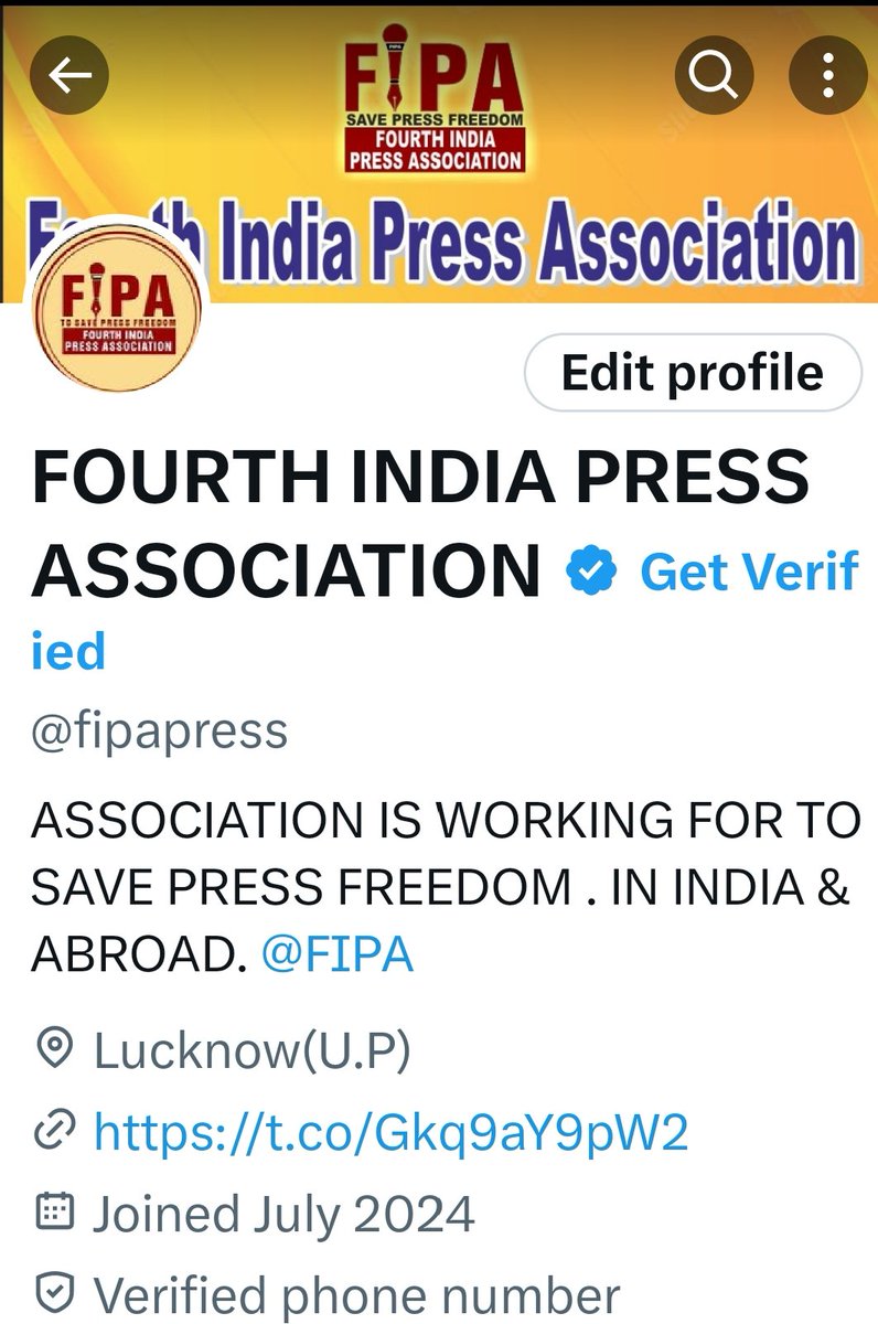 fourthindianews's tweet photo. All Media Person /Journalist/Photo Journalist /Editor/Publisher/Digital Media Person /Youtubers (Newsline) /Cartoonist/Etc.:-Join Fourth India Press Association.(FIPA).contact :- chandel1000@gmail.com
https://t.co/ADgo4WcgQV.9415477744 https://t.co/ftP4qzX7pz