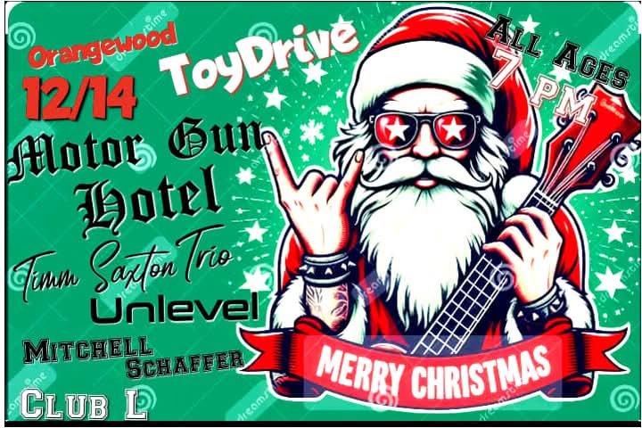 mitchellsmusic's tweet photo. This Sat Dec. 14th JOIN US &amp; Help Support the ORANGEWOOD CHILDREN'S HOME! Bring an unwrapped toy for ADMISSION  🥰🧑‍🎄 https://t.co/kToDl0p9aL