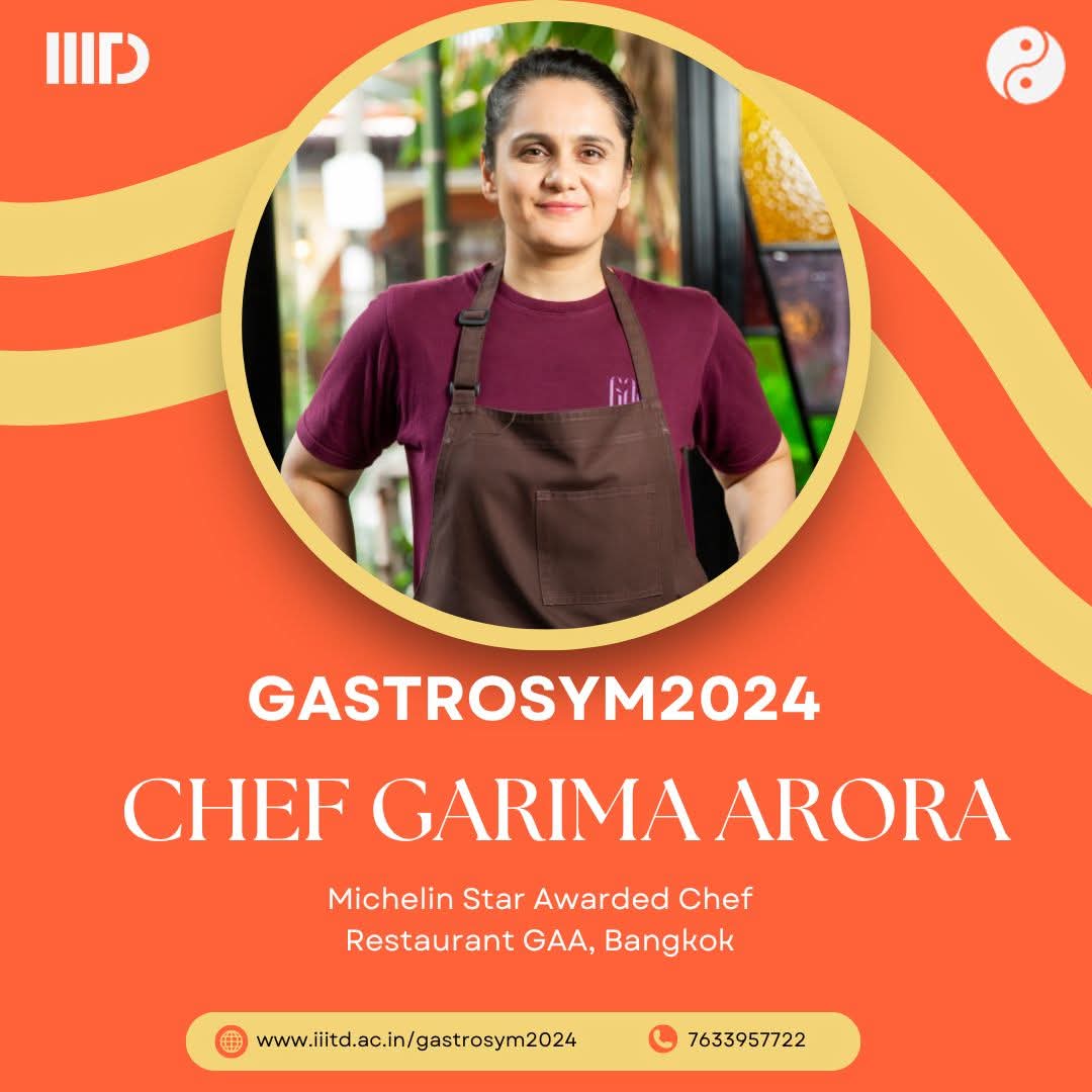 IIITDelhi's tweet image. Michelin Star Awarded Chef Garima Arora will be talking about the role of technology in shaping the culinary arts in the Symposium on Computational Gastronomy.
What: Symposium on Computational Gastronomy
When: Saturday, the 14th of December 2024
Where: A007 (Ground Floor, R&D…