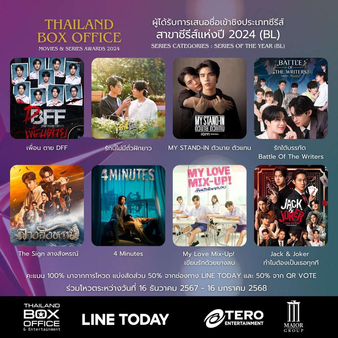 my_mint1998's tweet photo. 15นี้ไปกันต่อทุกคนนน 🙏👏🏻🫶🏻
#ThailandBoxOfficeAwards2024
#รักใต้บรรทัด #BattleOfTheWriters
#Mynameis_yim #TutorKrp #TutorYim
#มาร์คเจ็ม #Willifocus #perhighh https://t.co/Ou9H7UlfEL