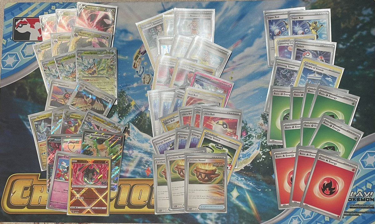 Won cup #2 with 🇦🇺 Regidrago! Thought Cologne + Noctowl felt pretty well positioned in my local meta so I just took the Aussie list from Perth that played the 3-3 Iono ProfR split (which was fine, there’s pros and cons). S/o to T8 opponents <a href="/Nico_TCG/">Nico 🔜 Toronto/Merida</a> and <a href="/Jrod7780/">Jonathan Rodriguez</a> for the games!