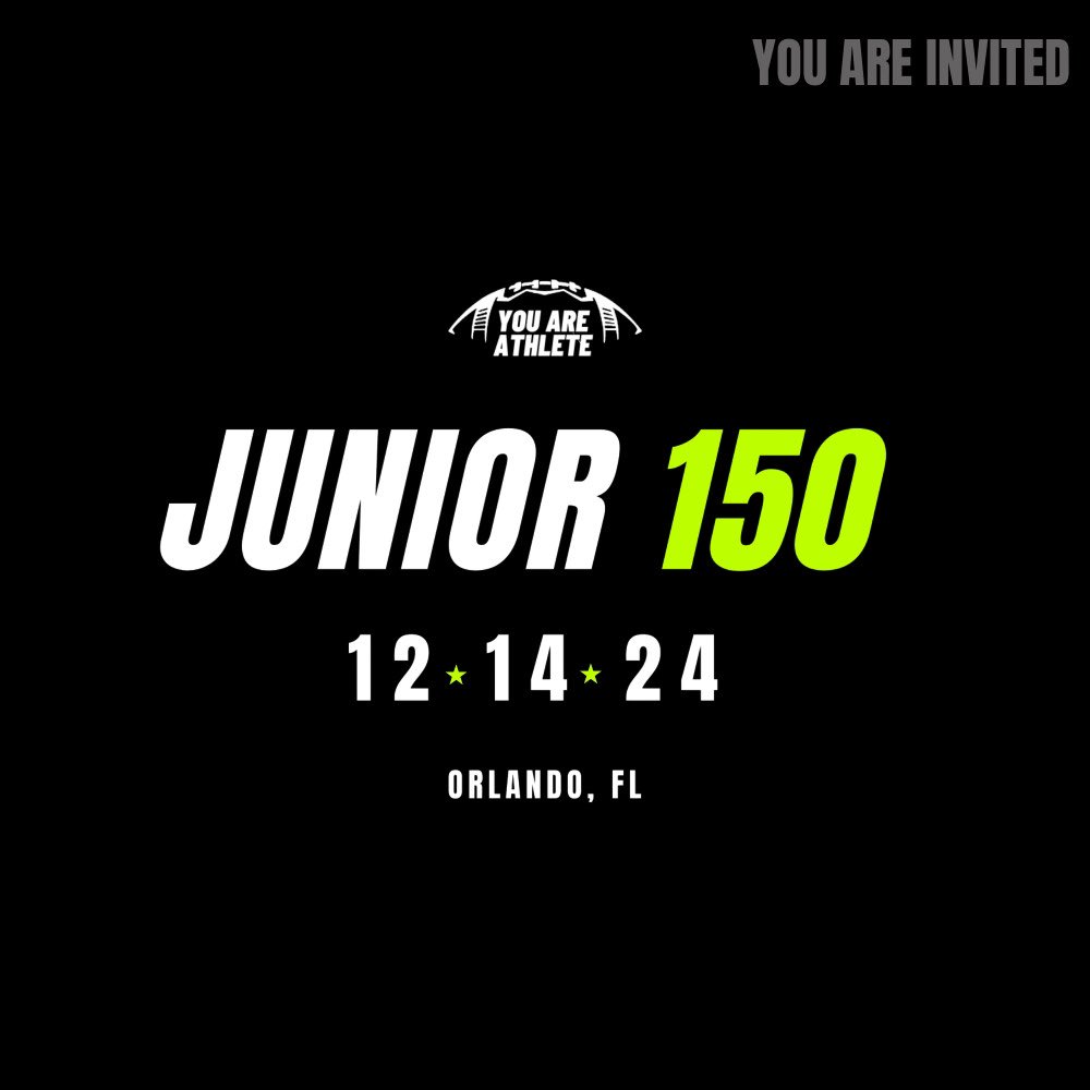 blessed for the invitation to the youareathlete junior 150 camp#blessed🔥🔥