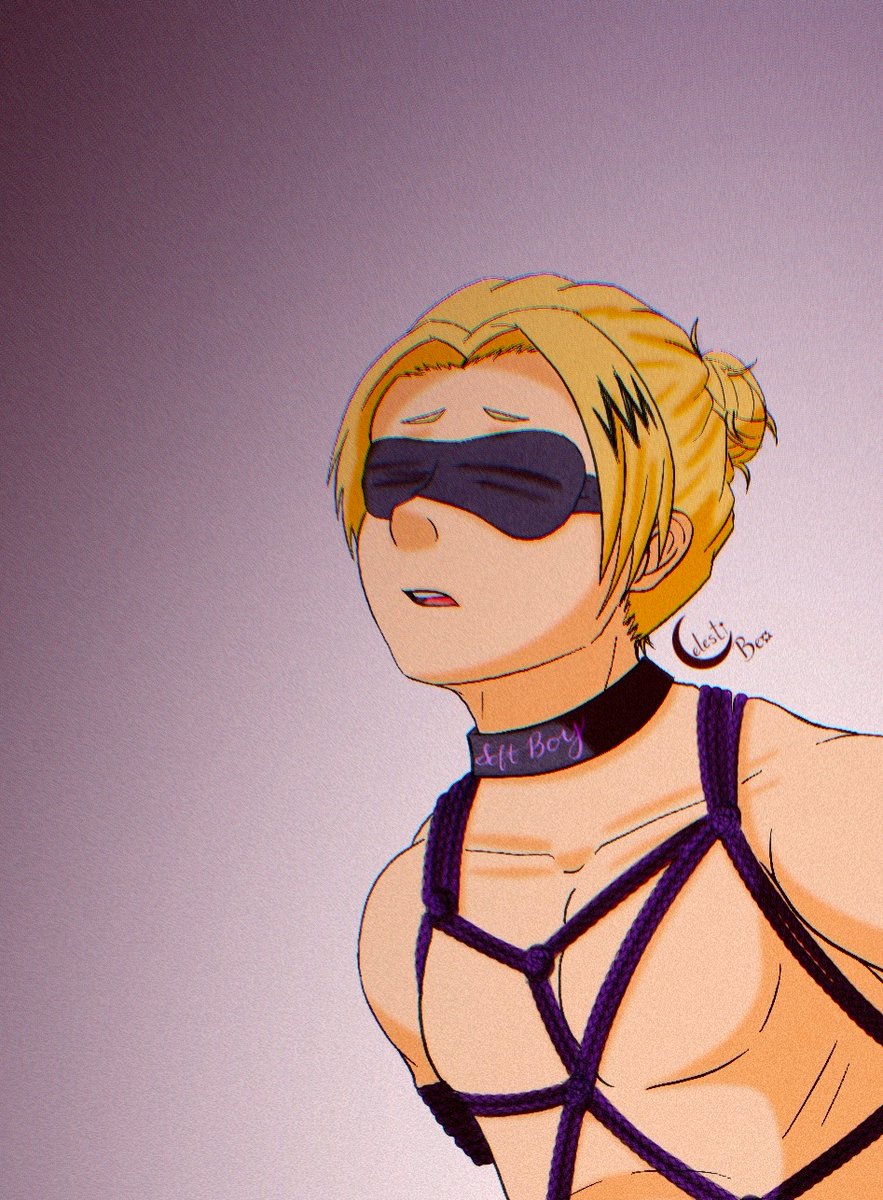 And my final <a href="/bnhabdsm/">⛓️💥 BNHA BDSM BANG 💥⛓️</a>  piece!!! I was paired with the amazing <a href="/SirenofStars/">Write in the Dark, Sing in the Light</a>  as my writer and <a href="/AbbyBts96/">Emerald⁷</a>  as our beta!!their fix is amazing and such a good read! It was a huge treat to draw for!!! 

Full on 🦋 in c0mments

Check out their fic:  archiveofourown.org/works/60892729