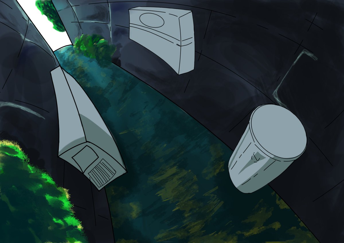 tsukasa_1617's tweet image. Práctica de fondo 
Aún no lo acabo y me falta pulir un poco más los muros pero que opinan ? 
#arte #dibujodigital #pract