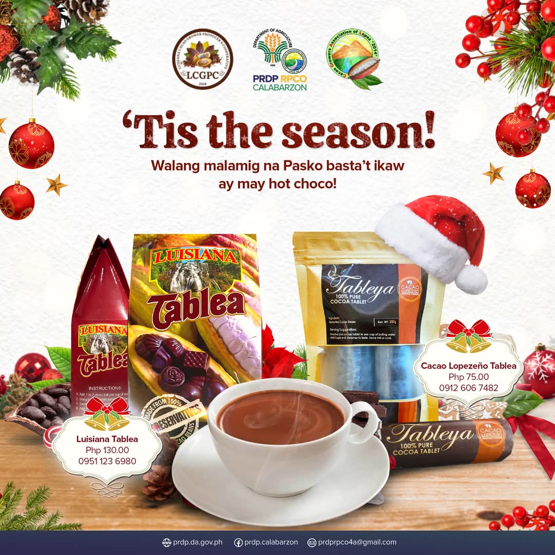 GrowlHarhar's tweet photo. Cacao Growers Association of Lopez at Luisiana Cacao Grower Producers Cooperative ay mga samahang tinulungan ng DA-PRDP upang magkaroon sila ng Sariling Cacao Processing enterprise na may halagang P16,371,696.78.
https://t.co/dgKr4LUbPn
#DAPRDP
#PRDPCalabarzon
#BagongPilipinas https://t.co/1xwrDZPakv