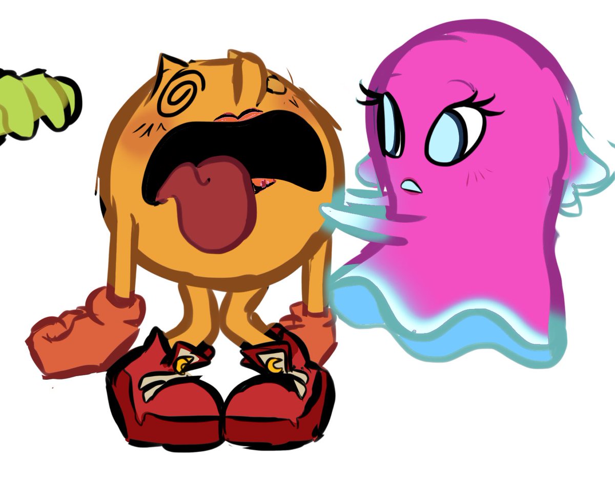 Aislep_'s tweet photo. Y otro dibujito de pinky x Pacman porque quiero. 🚶‍♂️‍➡️ https://t.co/RL2xl5rfTW