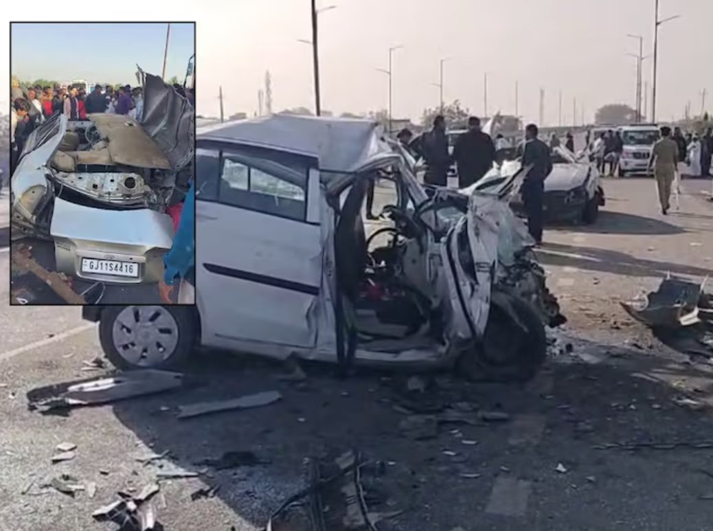 7 die as two cars collide on Junagadh – Somnath Highway in Gujarat