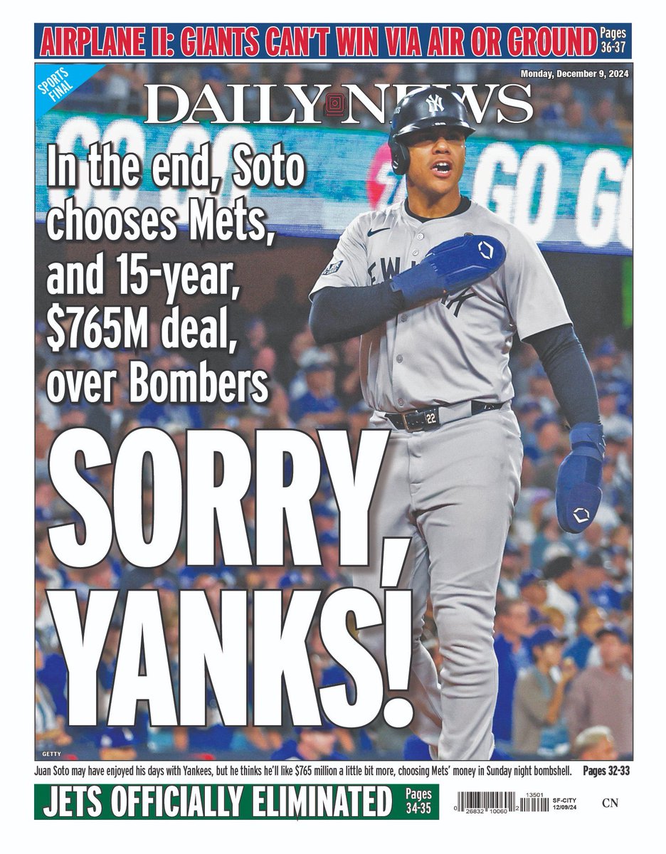 The <a href="/NYDNSports/">NY Daily News Sports</a> back page