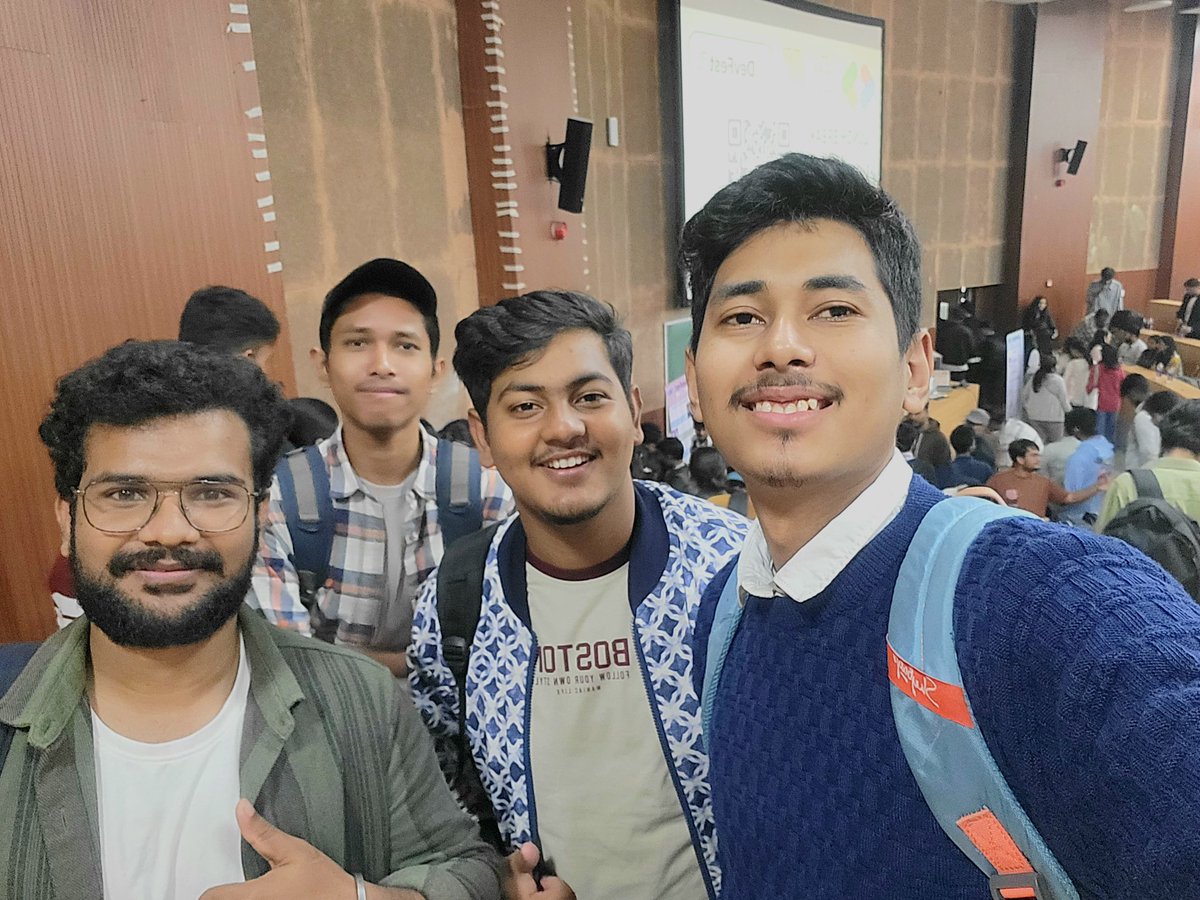 sum1t_here's tweet image. Just got back from Google DevFest, where caffeine and code flow in equal measure. Learned a lot, clapped too much, and now I have 3 new APIs and an existential crisis about my tech stack. #DevFestLife #CodeAndCoffee