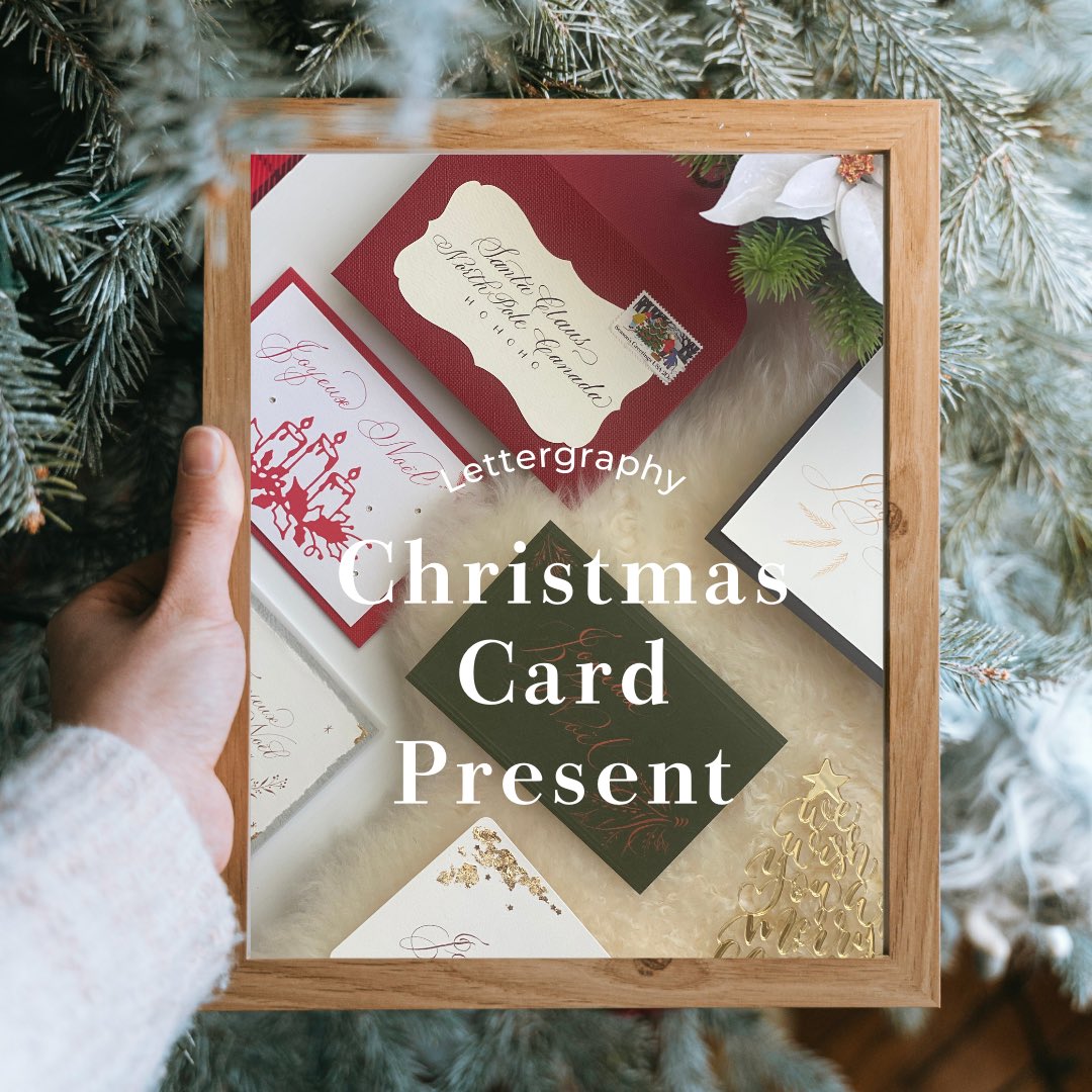 j_lettergraphy's tweet photo. レタグラフィークリスマスカードプレゼント〜！14名のカパレタ講師が書いたクリスマスカードを14名の方にプレゼントします！誰でもご応募いただけます！以下よりご応募ください😊※12/13迄
https://t.co/AhGE2KpP4f https://t.co/VYOktDkj73