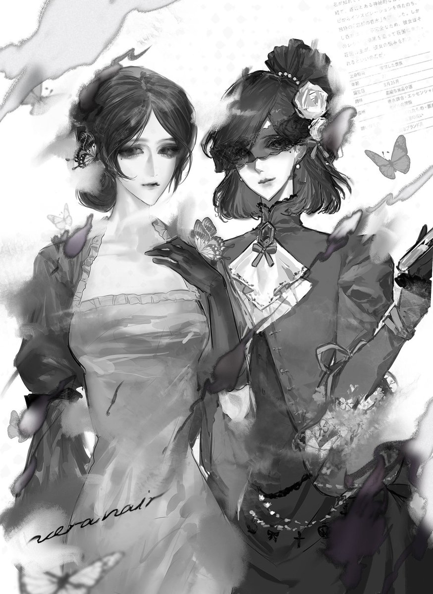 #IdentityV 
#第五人格 
#veranair 
#调香师 

𝐕𝐞𝐫𝐚𝐍𝐚𝐢𝐫 &amp; 𝐂𝐡𝐥𝐨𝐞𝐍𝐚𝐢𝐫.

⬅️左边的画师是松奈

➡️右边是我～