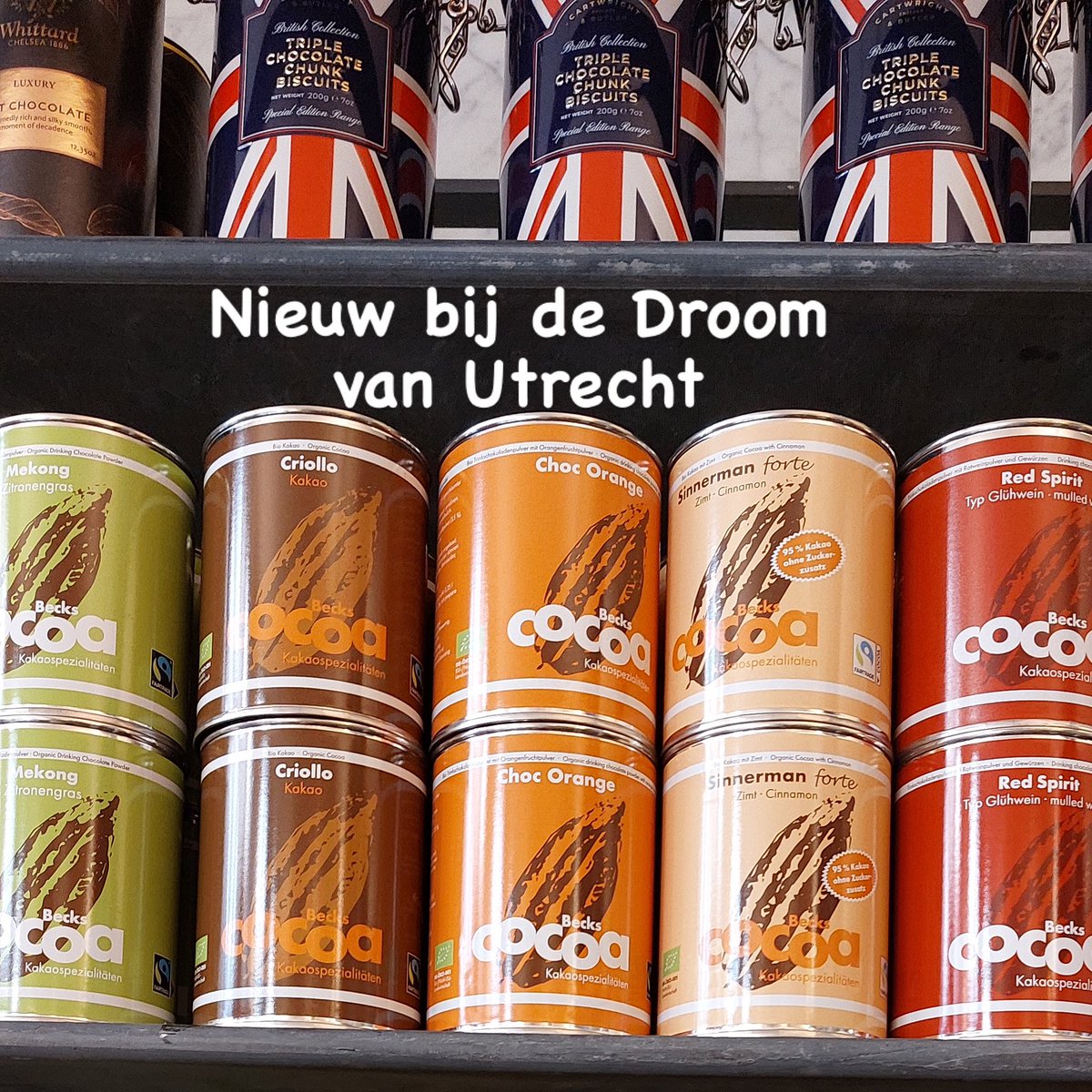 Bij de Droom van Utrecht kan je nu ook terecht voor je lekkerste hot Chocolate van @livebeckscocoa  
#cacao #cocoa #hotchocolate #chocolade #warmechocolademelk #thefinestinfood #finefood #utrecht   #foodspecialiteiten #foodspecialiteitenwinkel  
bommelenbommel.nl