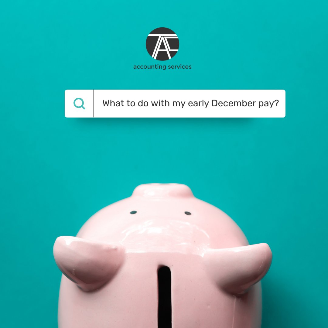 TAC_Accounting's tweet photo. Getting paid early this December? While the holidays are in full swing, don’t forget about the long January ahead! It’s the perfect time to save a little extra from that early paycheck, so you can start the new year on a financially stress-free note. Plan now, thank us later! https://t.co/ve1fJ7bixq